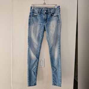 Classic Blue American Eagle Women's Skinny Jeans | AE